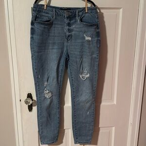 Judy Blue Skinny Fit Light Wash Distressed Women's Jean Denim 15/32